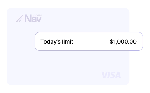 nav prime card daily limit